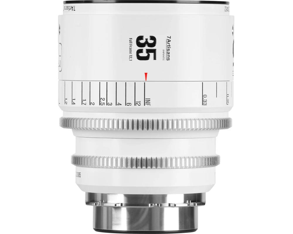 7Artisans Festbrennweite 35mm T/2.1 INFINTE Weiss – Arri PL