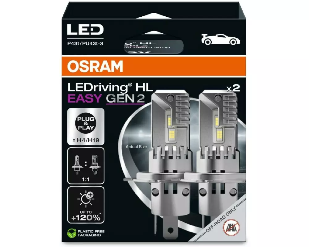 OSRAM H4 LEDriving HL EASY GEN 2 12 V 24 W, Weiss