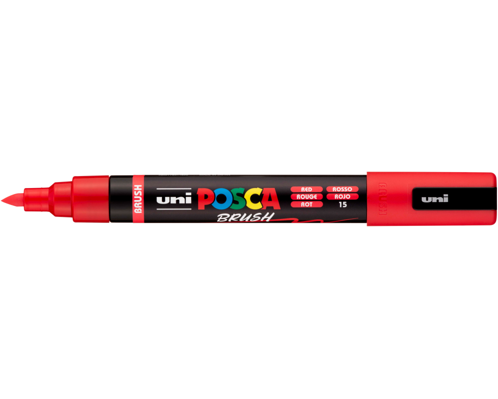 POSCA Brush Marker 1-4mm PC-5BRRED rot