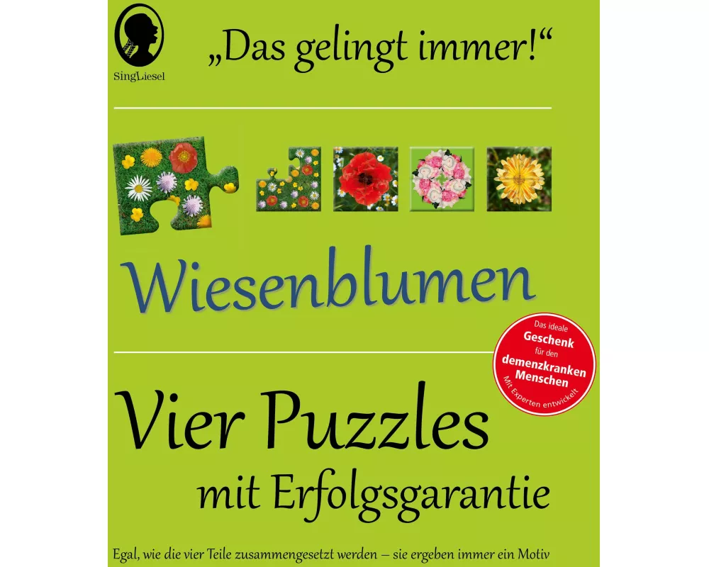 Das "Gelingt-immer"-Puzzle Wiesenblumen
