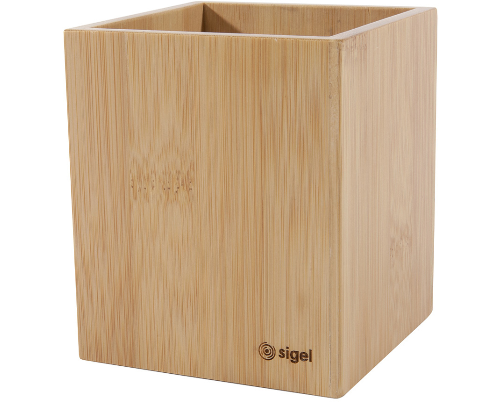 SIGEL Stifteköcher Eyestyle SA204 bambus 9.8x9.8cm