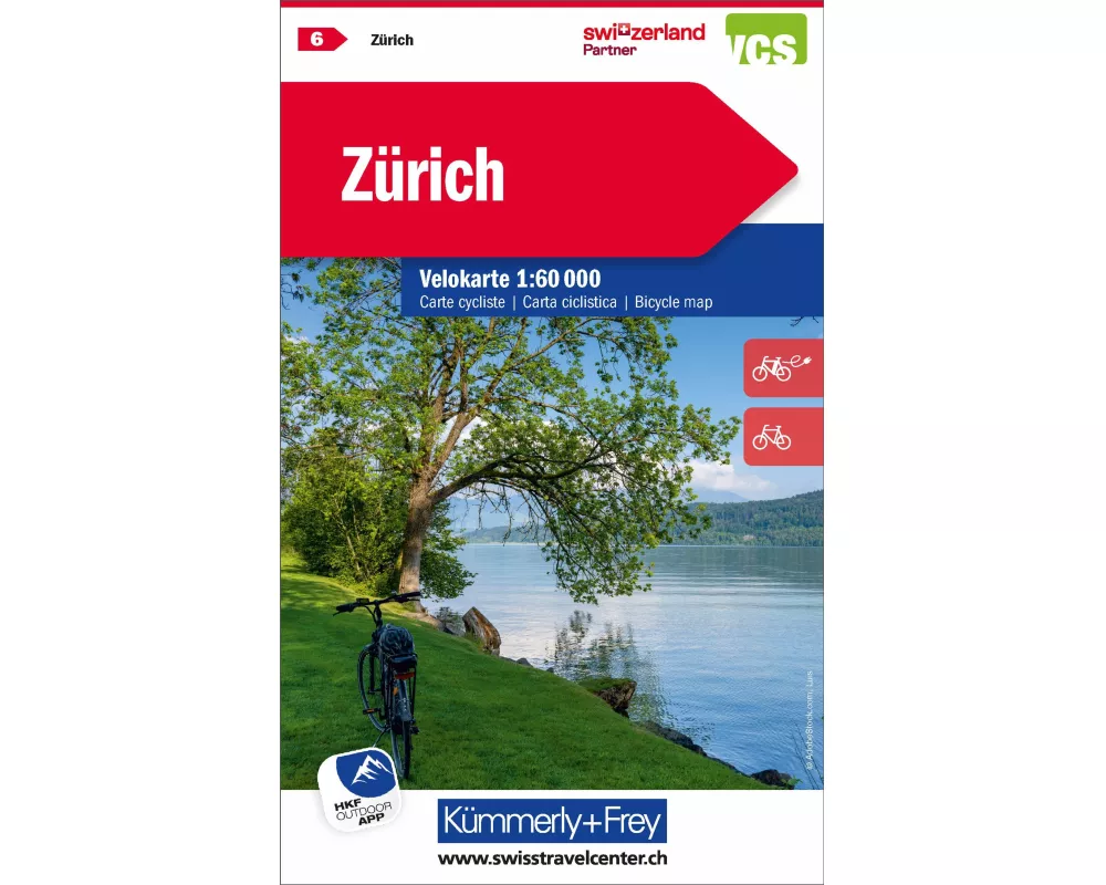 Kümmerly+Frey Velokarte 6 Zürich 1:60.000