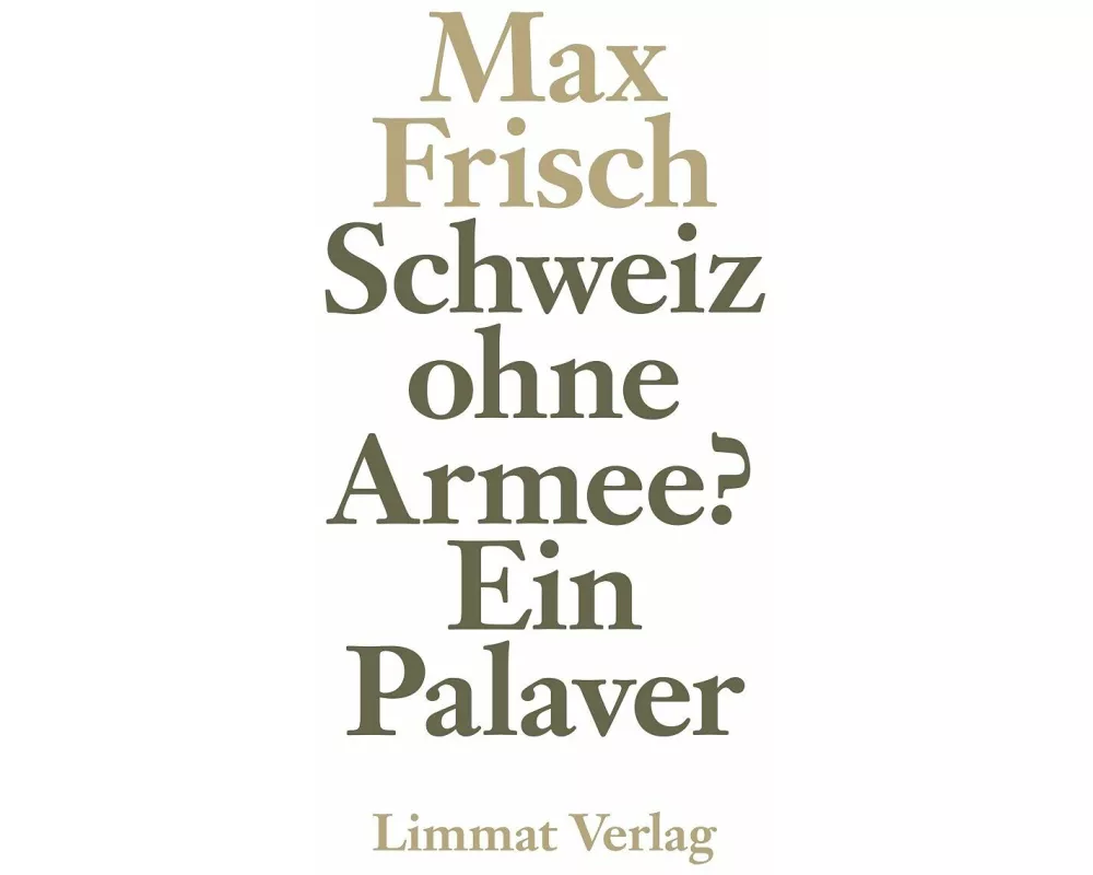 Schweiz ohne Armee?