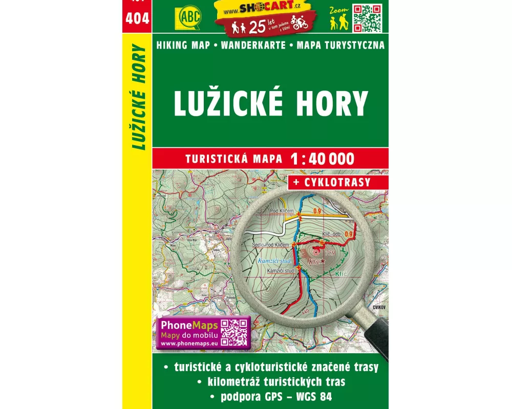 Wanderkarte Tschechien Luzicke hory 1 : 40 000