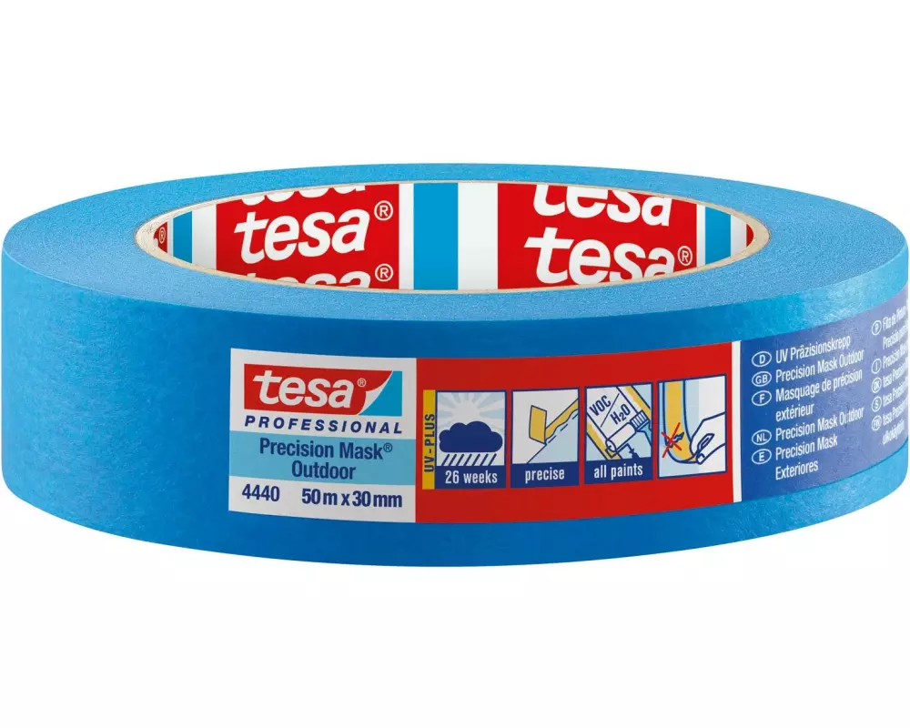 tesa Malerband Precision Mask Outdoor 26 50m x 30 mm, Blau