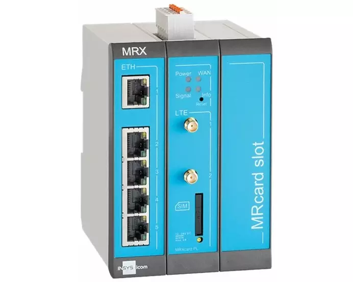 INSYS MRX3 LTE modularer LTE-Router internationale Frequenzen VPN-Option