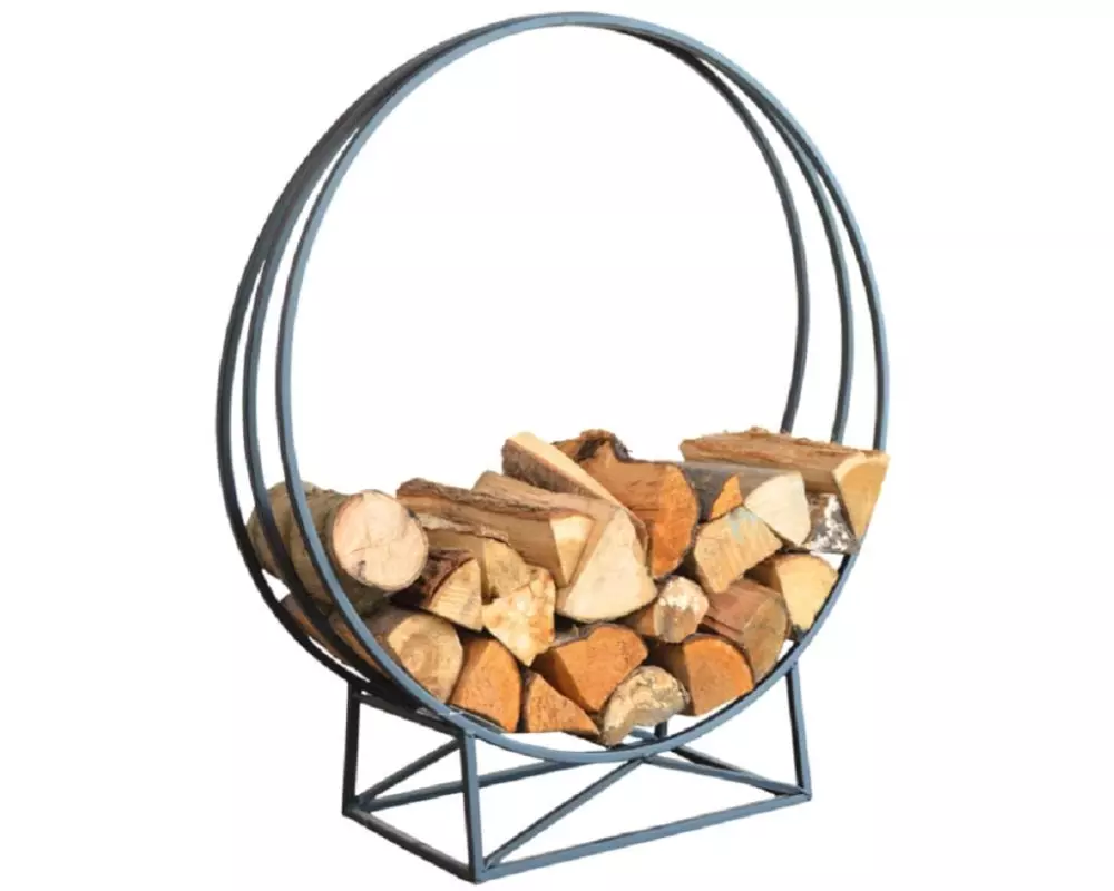 Esschert Design Holzregal Rund, Eisen