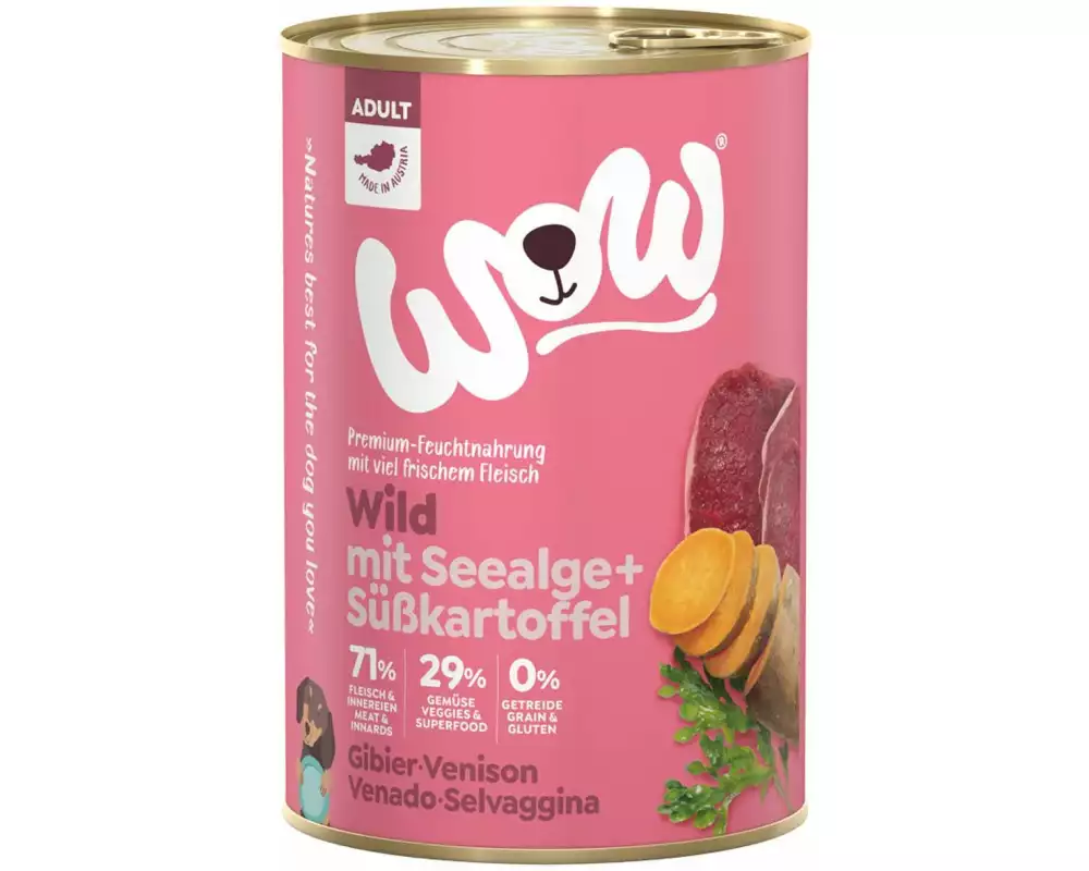 WOW Nassfutter Adult Wild, 400 g