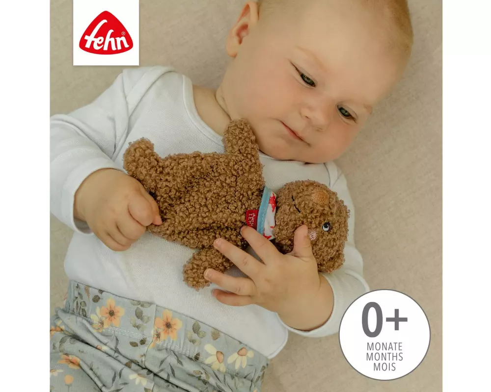 fehn Greifling Knister-Bär, Plüsch / Velours, Braun
