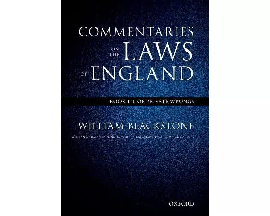 The Oxford Edition of Blackstone's: Commentaries on the Laws of England