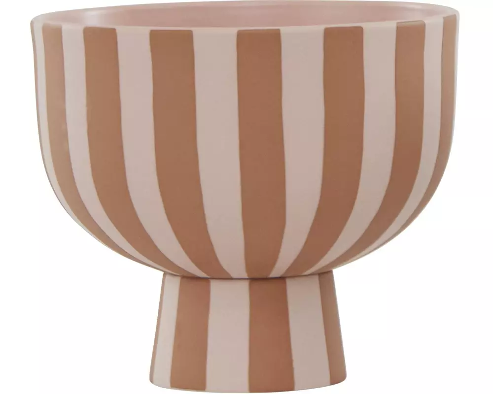 OYOY Dekoschale Toppu Ø 15 cm, Caramel/Rosé