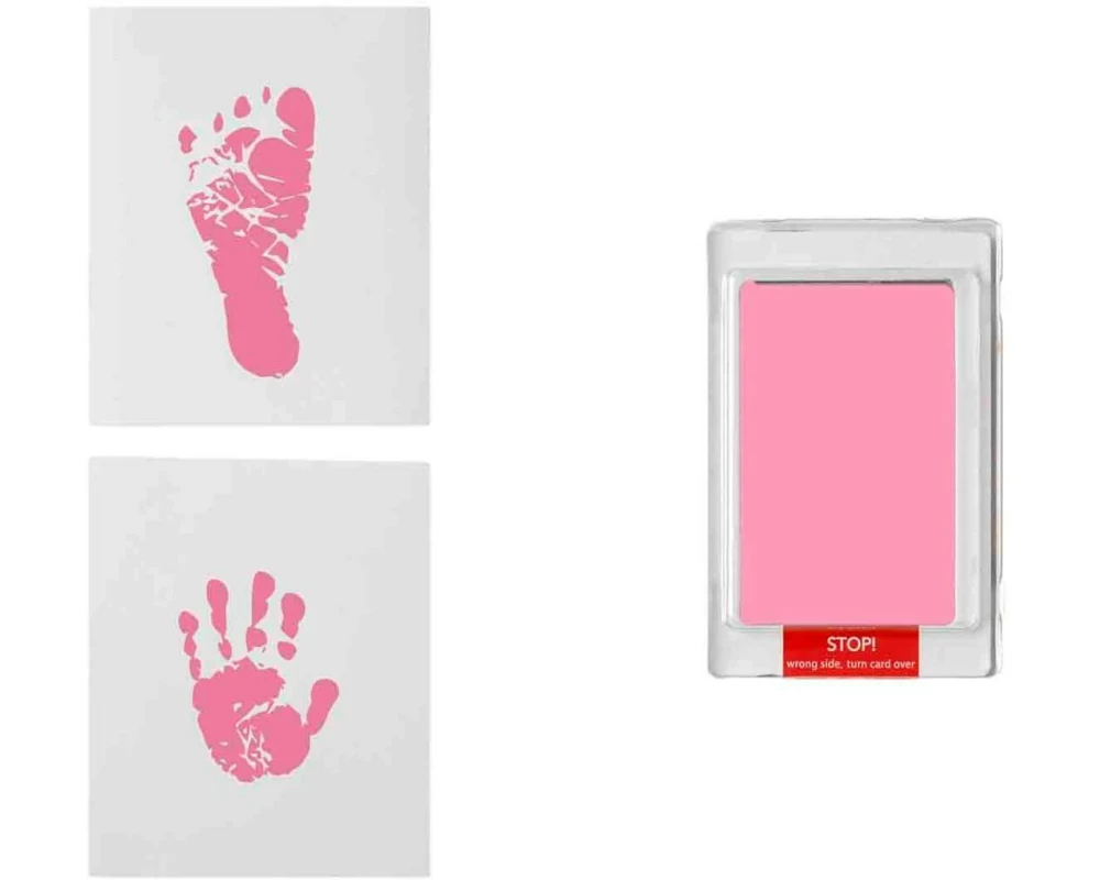 Dooky Handabdruck-Set Pink, 12 x 10 cm