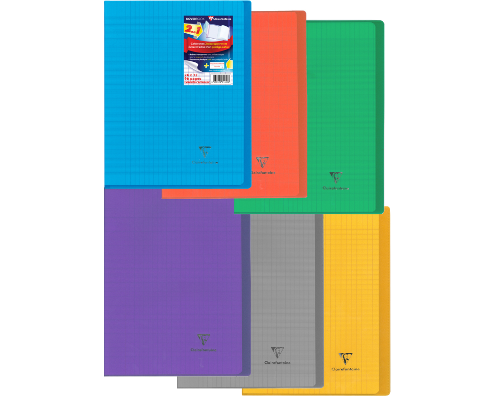 CLAIREFONTAINE Kover Book Heft 24x32cm 981401 seyes 48 Blatt