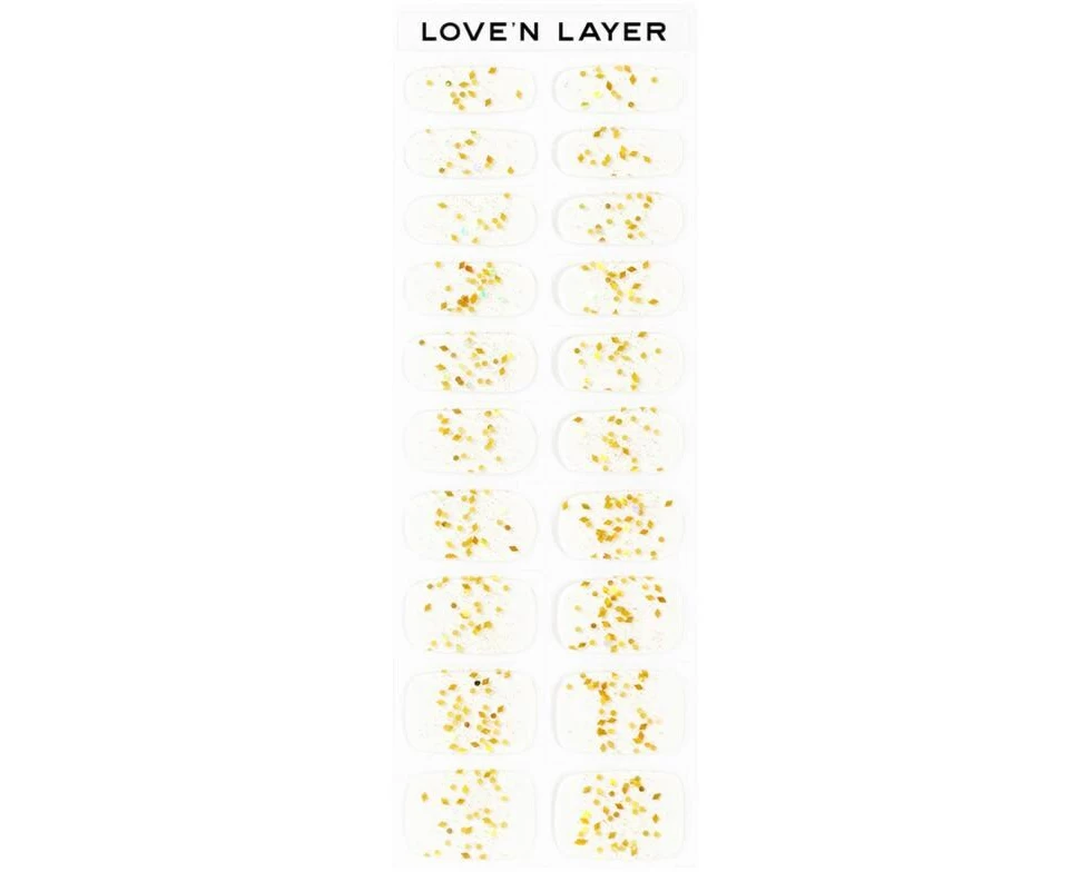 LoveNLayer Funky Sparkle Gold, Glitzer, Selbstklebend