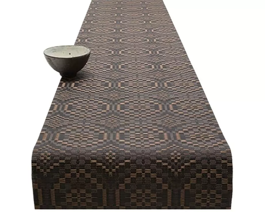 Chilewich Tischläufer tiger eye Braun, 36 x 183 cm