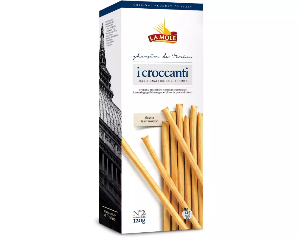 La Mole Apéro Croccanti Grissini Torinesi Classici 120 g