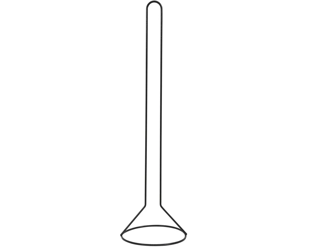 MSV Toilettenpapierhalter 14.5 x 50.5 cm, Schwarz