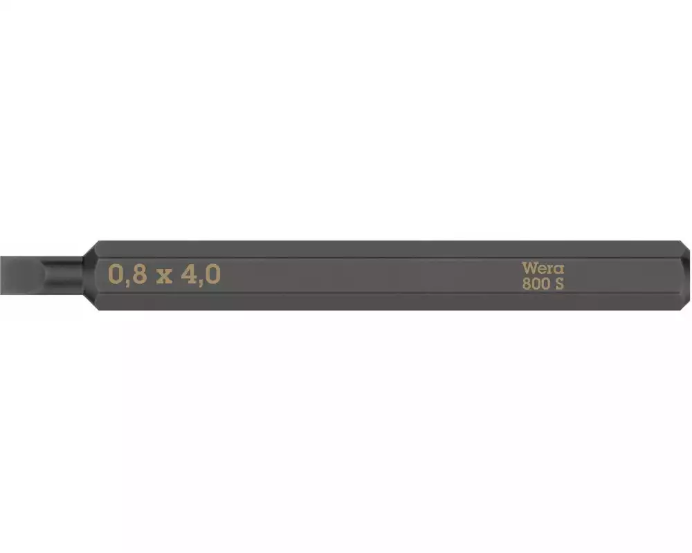 Wera Bit 800 S Schlitz 0.8 x 4 mm, 1-teilig