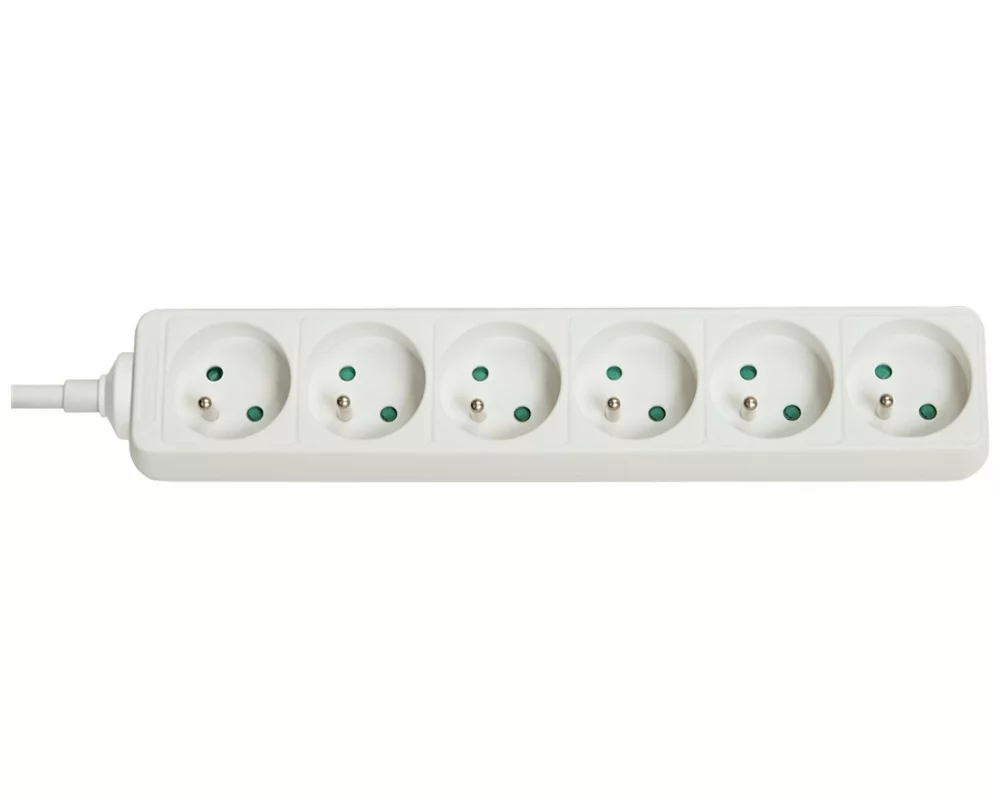 LINDY 6 way Mains Gang Socket FR France