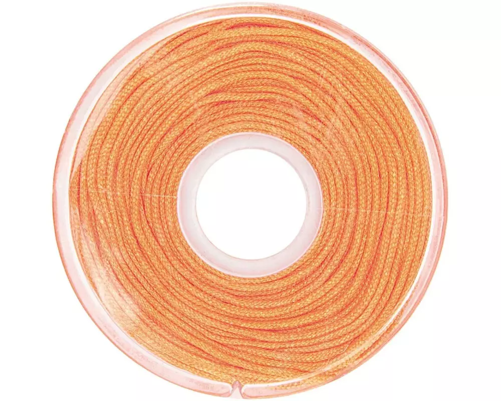 Rico Design Kordelband Makramee 1 mm x 10 m, Orange
