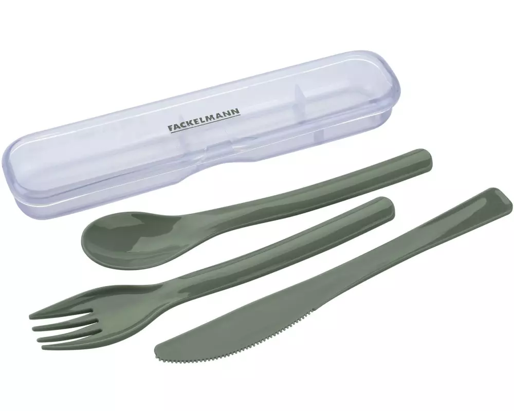 Fackelmann Besteck-Set to go Be The Move 4-teilig, Grün