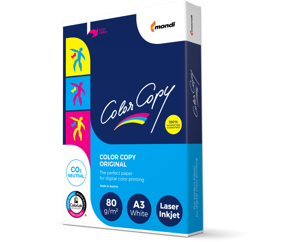 COLOR COPY Kopierpapier A3 88268711 80g, weiss, Satin 500 Blatt