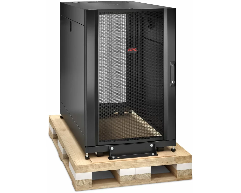 APC NetShelter SX, 18U, Server Rack Enclosure, 600mm x 1070mm, w/ Sides, Black, Shock Packaging