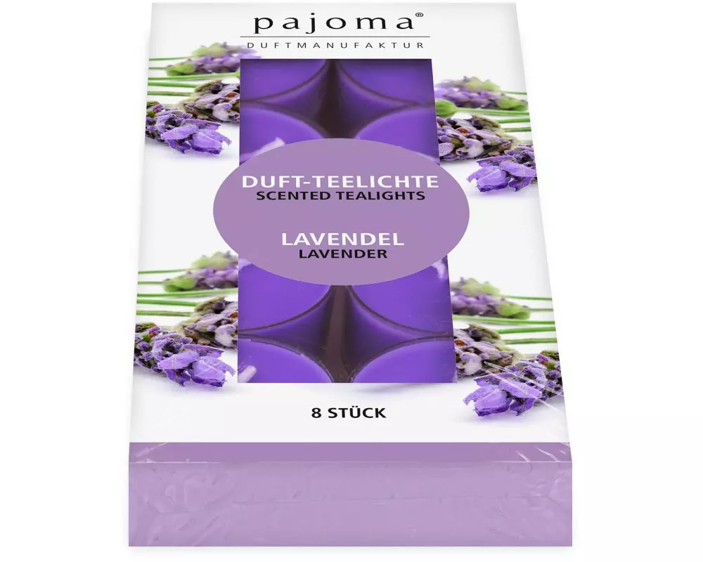 Pajoma Teelicht Lavendel 8er Set