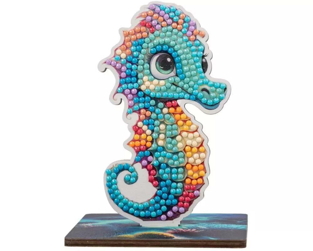 CRAFT Buddy Bastelset Seahorse Crystal Art Wildlife Buddies