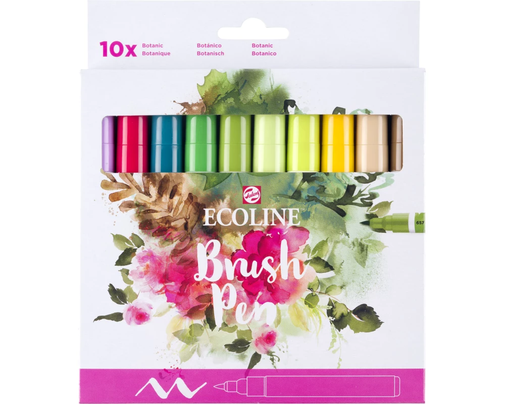 TALENS Ecoline Brush Pen Set 11509804 ass. Botanic 10 Stück