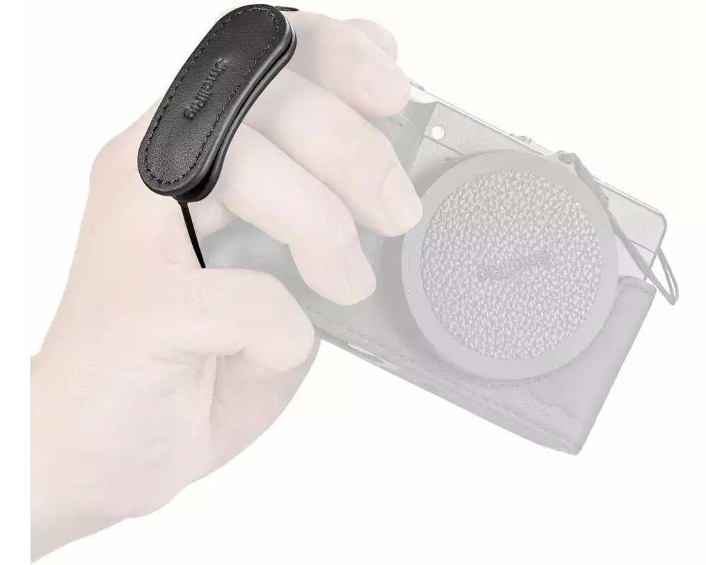 Smallrig Kamera-Fingerriemen Echtleder Schwarz