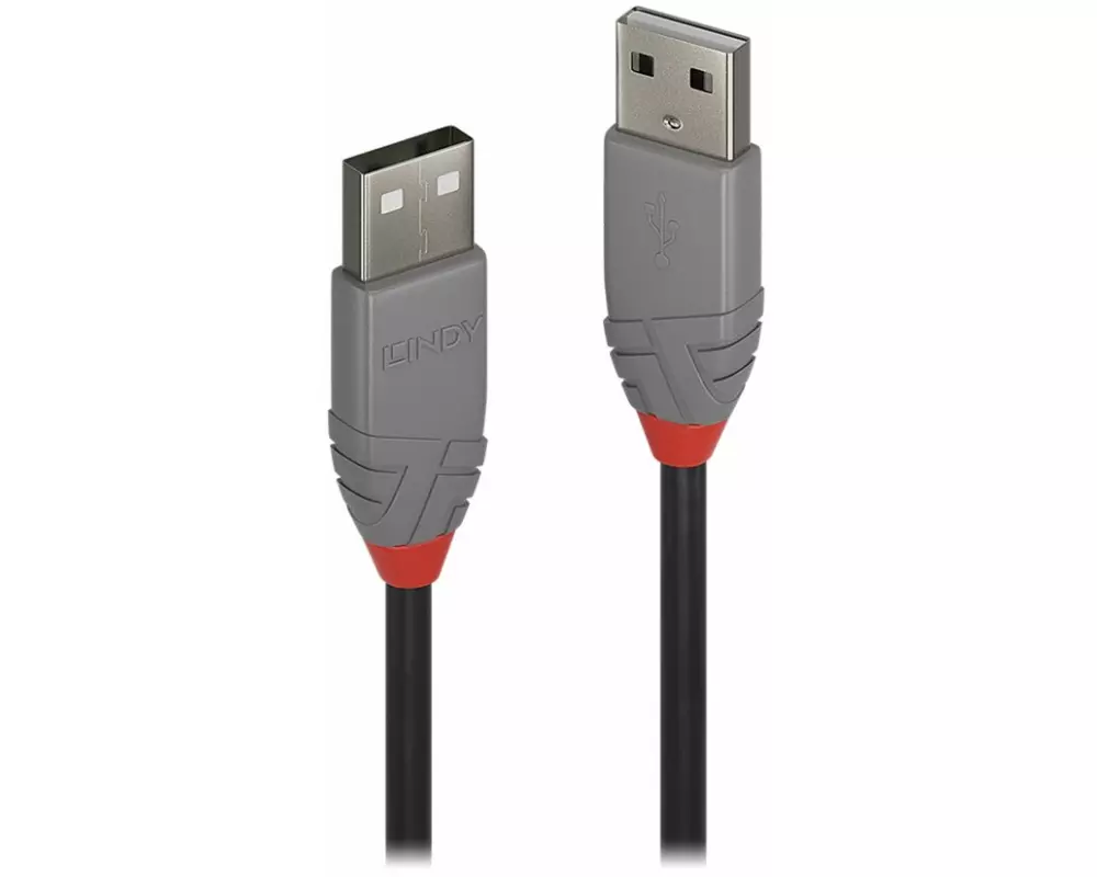 LINDY Anthra Line USB Cable, USB 2.0, USB/A-USB/A M-M, 3m