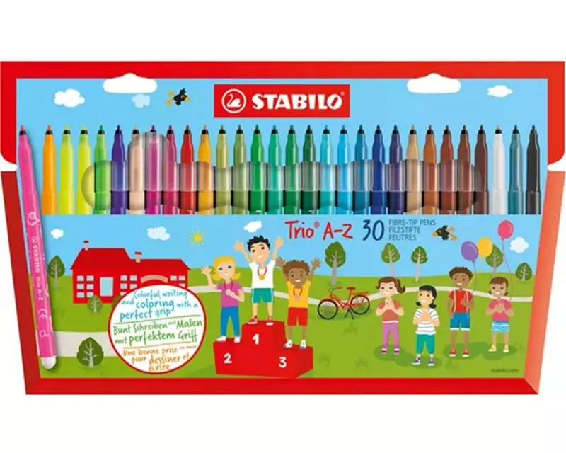STABILO Fasermaler Trio A-Z 30er Etui