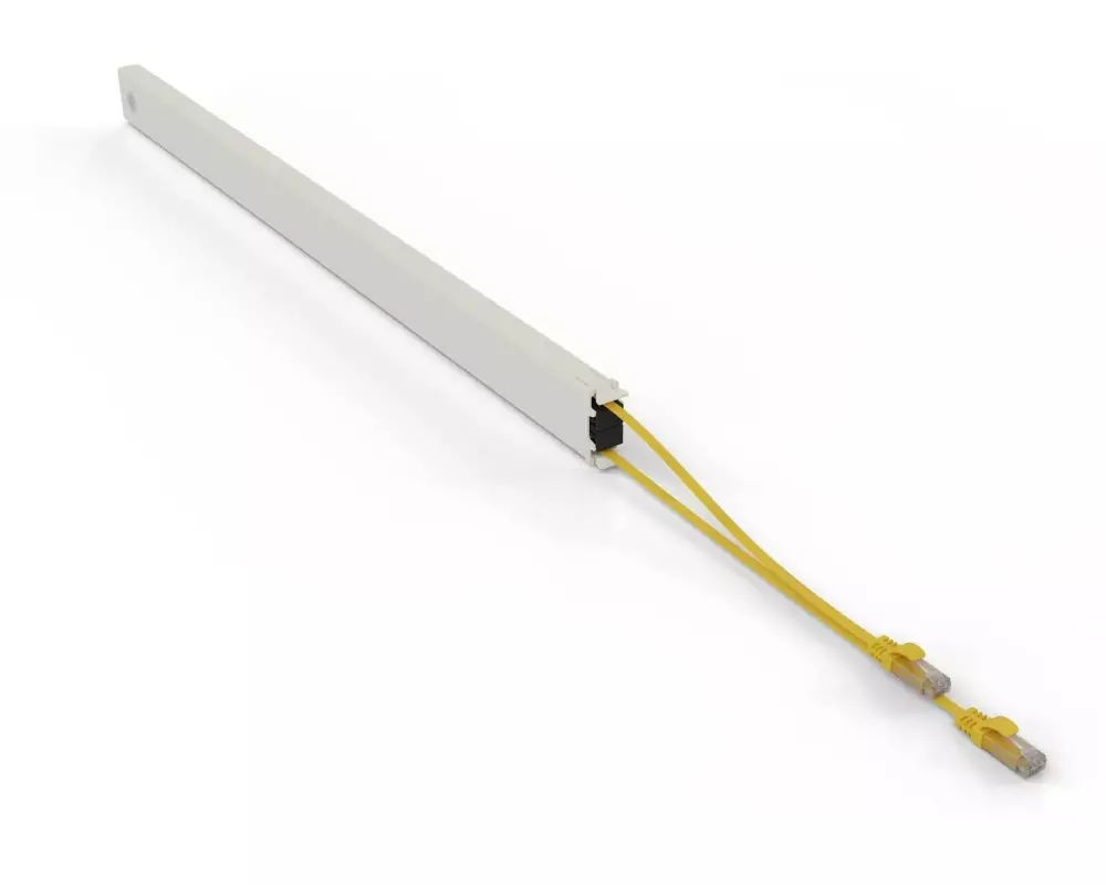 Patchbox patchbox.one / Cassette / 46RU / Cat 6A, UTP, 2.5 m, Gelb