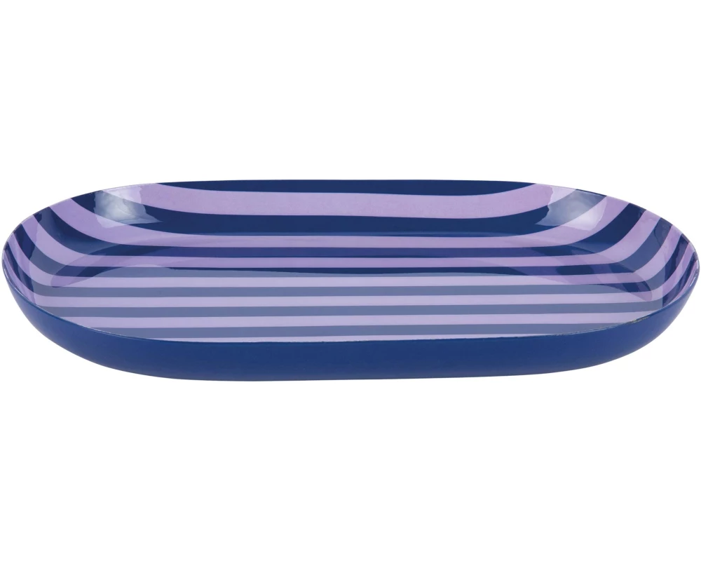 present time Servierplatte Animado Oval Small, Cobalt blue / Soft purple