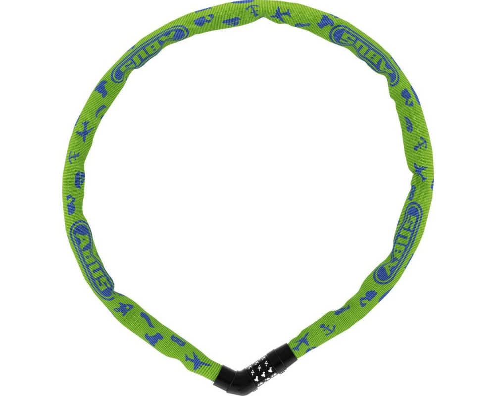 Abus Kettenschloss 4804C Symbols ohne Halter, Lime