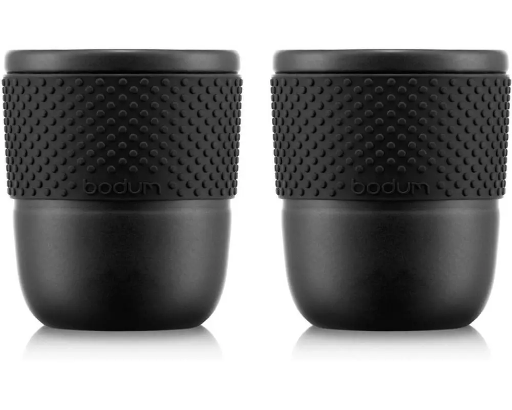 Bodum Teetasse Assam 2er Set Schwarz, 0.3 l