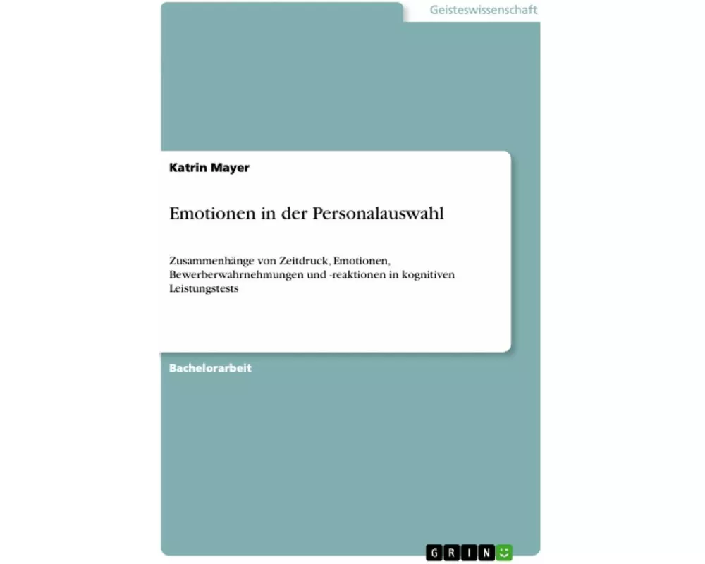 Emotionen in der Personalauswahl
