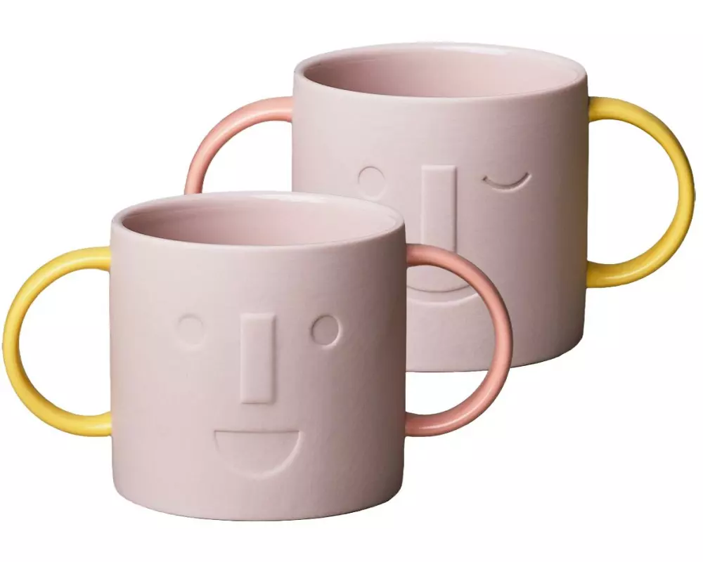 Chic Mic Kindertasse Good Mood Rosa/Gelb