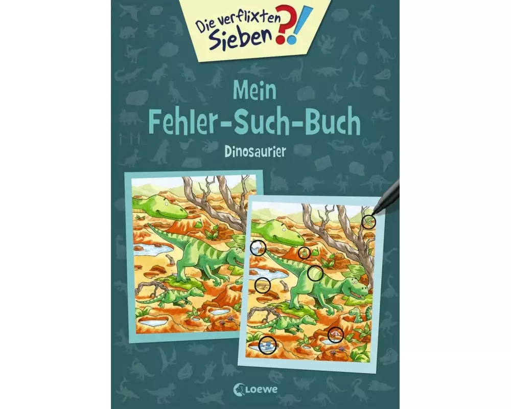 Die verflixten Sieben - Mein Fehler-Such-Buch - Dinosaurier