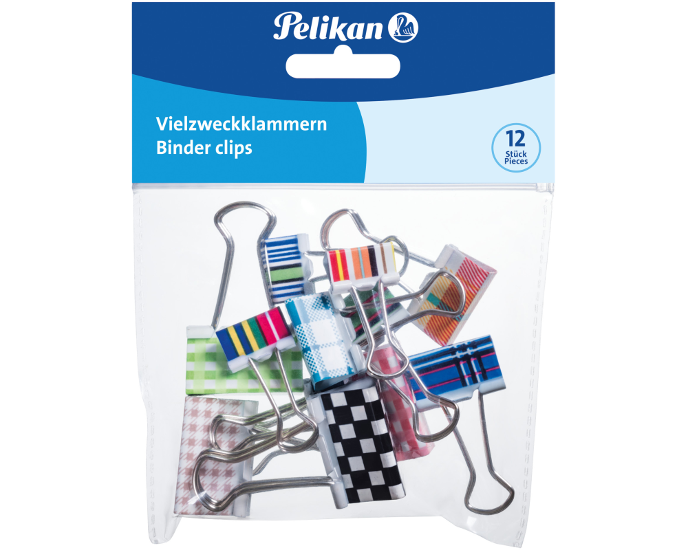 PELIKAN Foldback-Klammer 700306 assortiert 12 Stk.