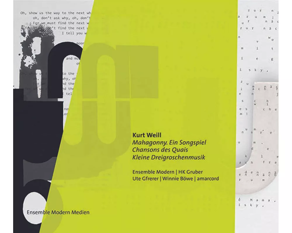 Mahagonny. Ein Songspiel/Chansons Des Quais/Kl