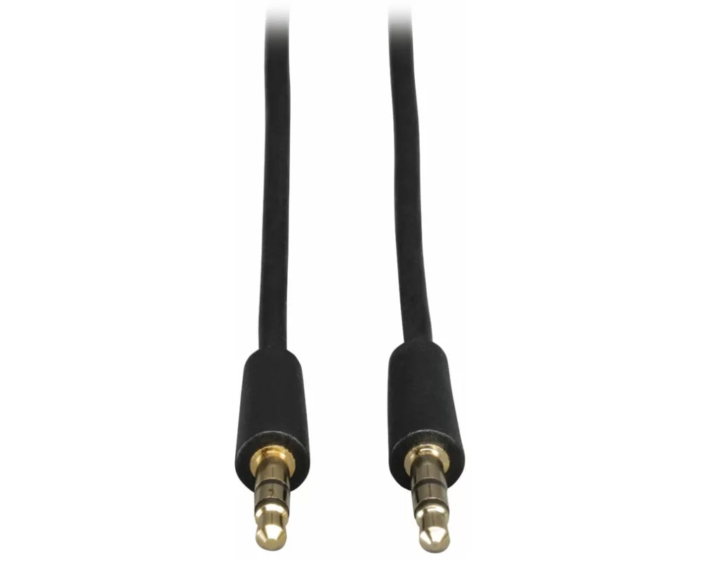 EATON TRIPPLITE 3.5mm Mini Stereo Audio Cable, for Microphones, Speakers and Headphones, M/M, 10 ft. 3.05m