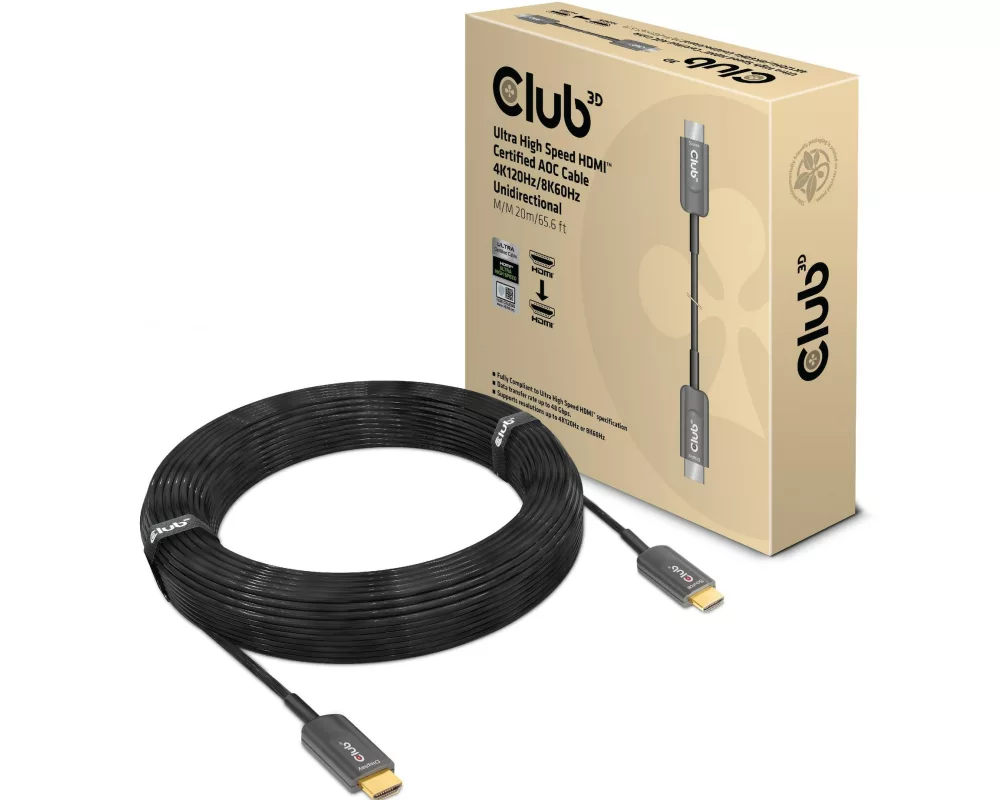 Club 3D Optisches Kabel CAC-1379 4K120Hz/8K 60Hz HDMI - HDMI, 20 m