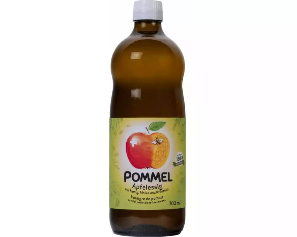Pommel Apfelessig mit Honig, Molke und Kräutern 0.7 l