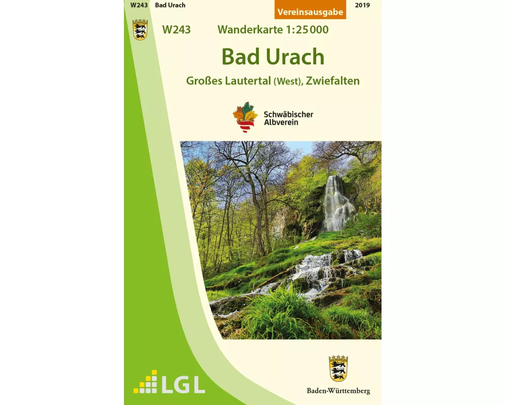 Bad Urach - Großes Lautertal (West), Zwiefalten Wanderkarte 1:25000