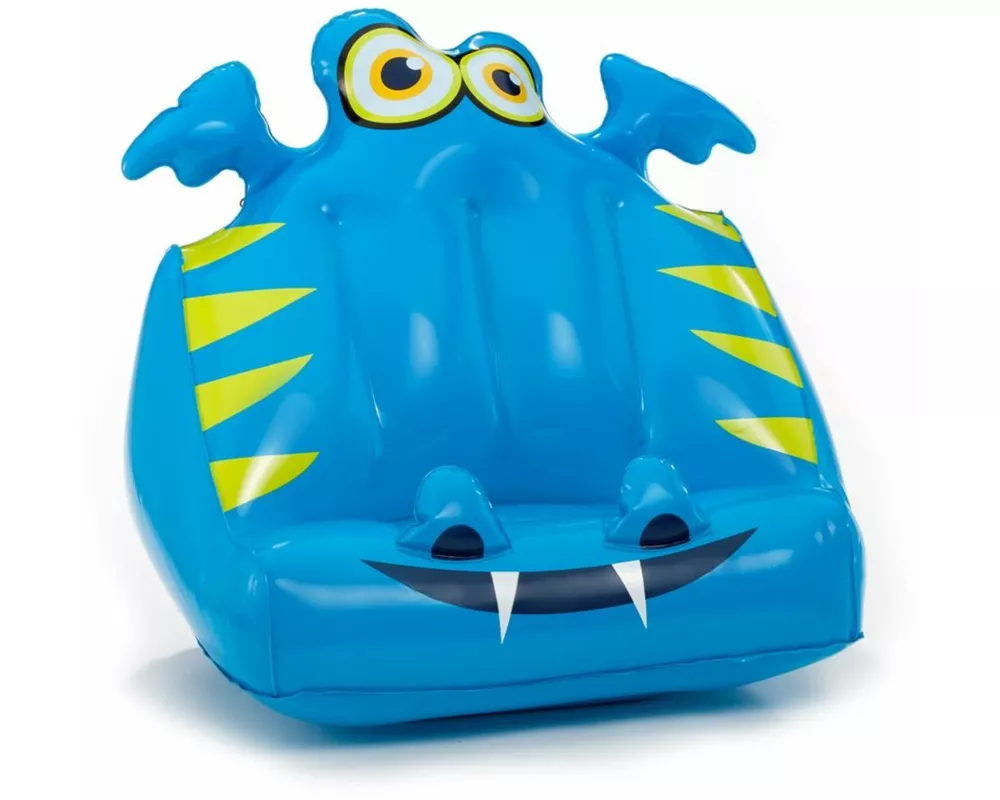 Bookmonster Air Blau - Darlie - Aufblasbares Lesekissen für Bücher und Tablets - Buchständer - Tablethalter - Lesehillfe