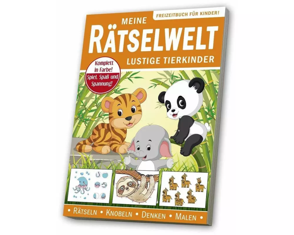 Meine Rätselwelt - für Kinder "Lustige Tierkinder"