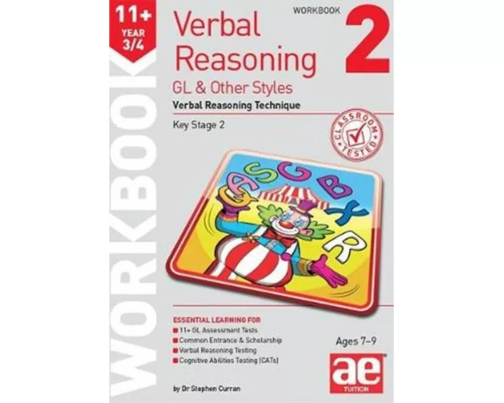 11+ Verbal Reasoning Year 3/4 GL & Other Styles Workbook 2