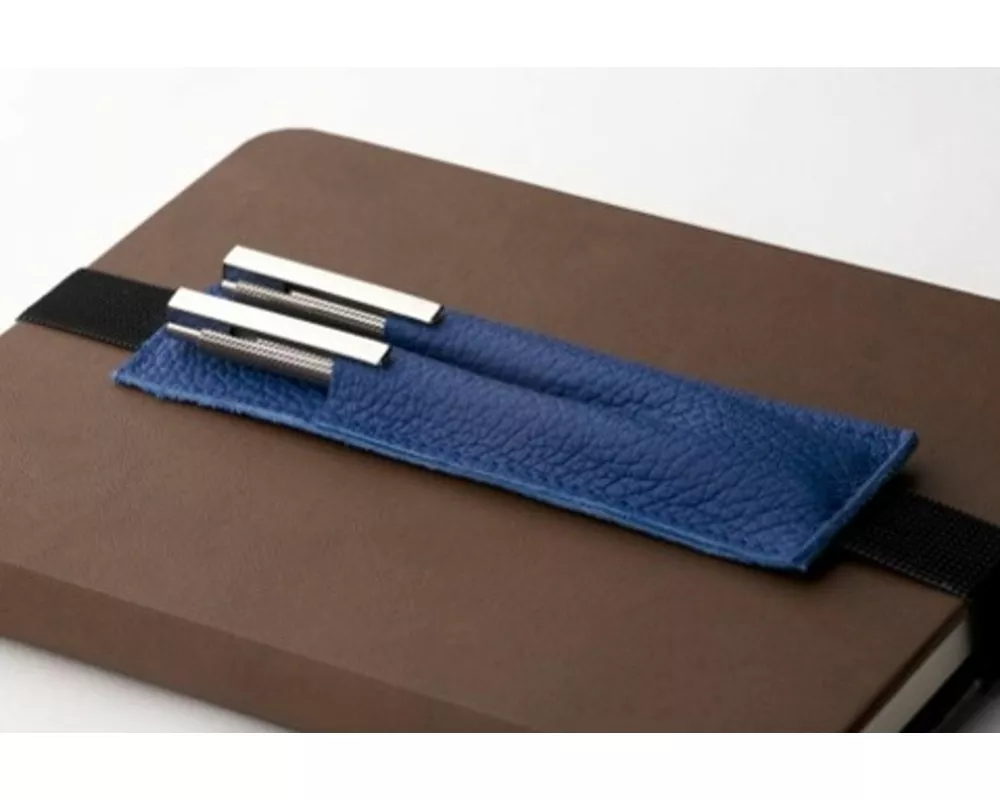 Walden - Stiftetui aus Echtleder - Blau